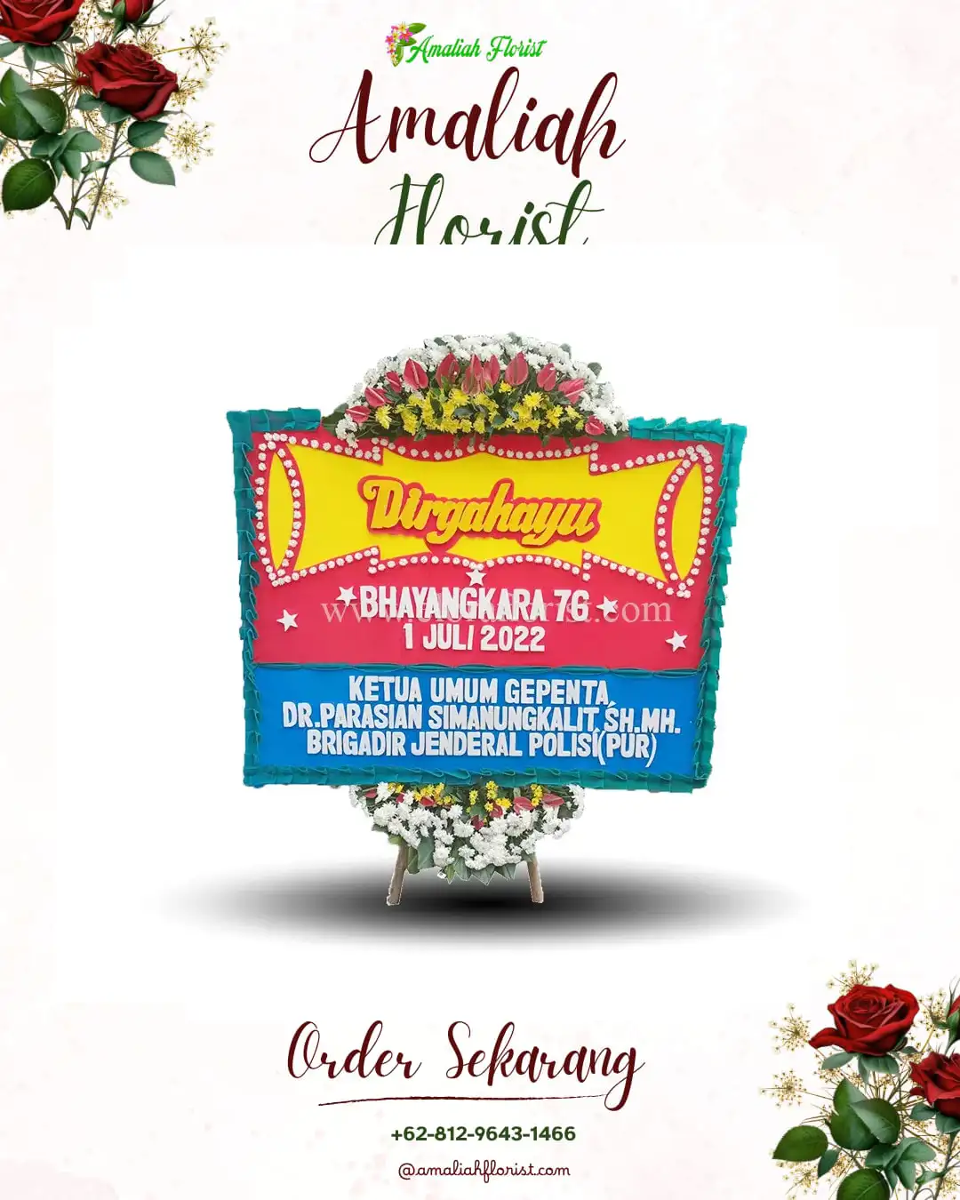 Papan Bunga HUT Ulang Tahun Gemurung